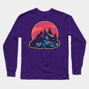 NIght Camping Long Sleeve T-Shirt